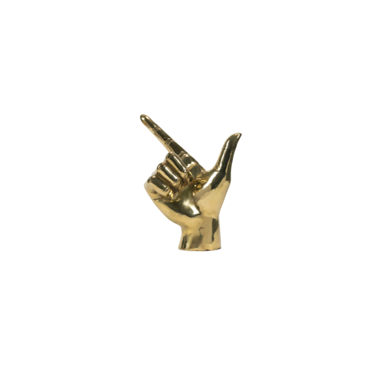 Guns Up Brass Hand