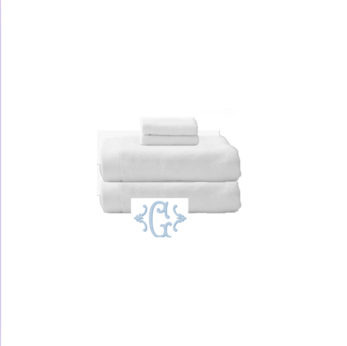 Grace Monogram Towel Set