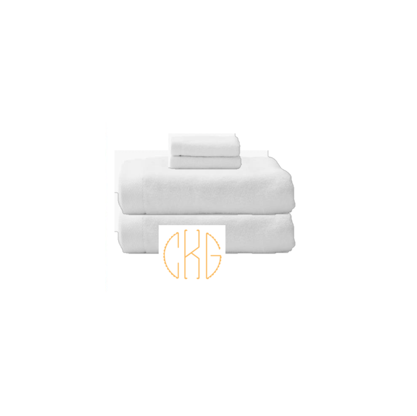 Caroline Monogram Towel Set