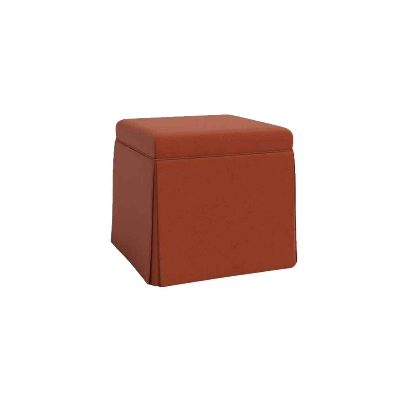 Dyer Ottoman-Burnt Orange