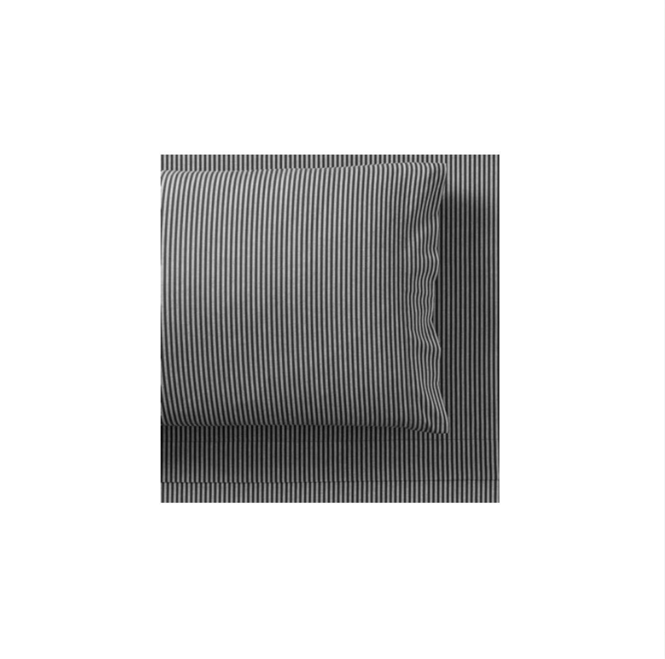 Black Pinstripe Sheet Set