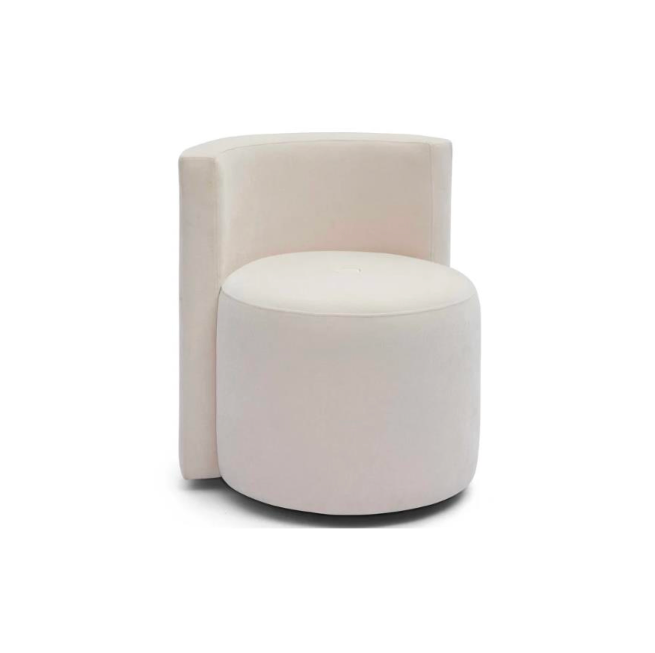 Alyssa Rolling Desk Chair- Ivory