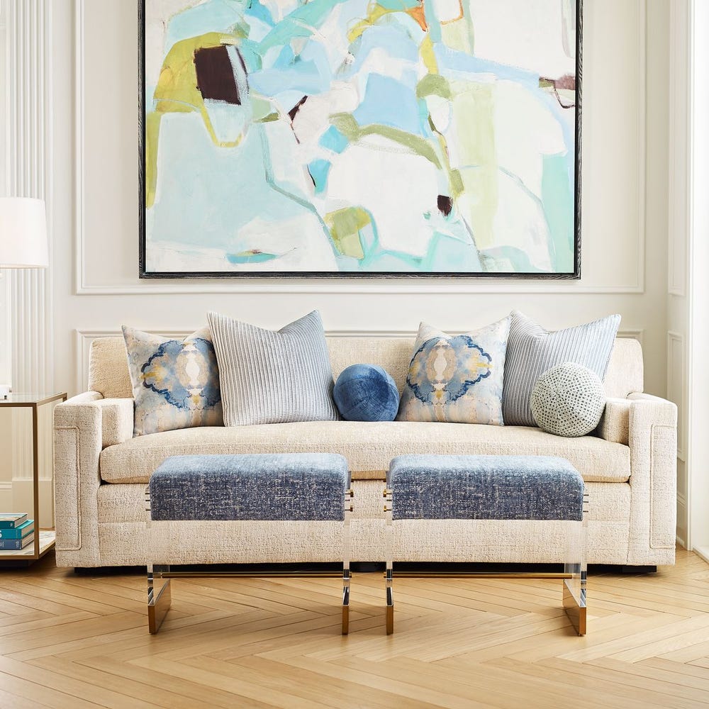 Apparition Small Bench - Aqua