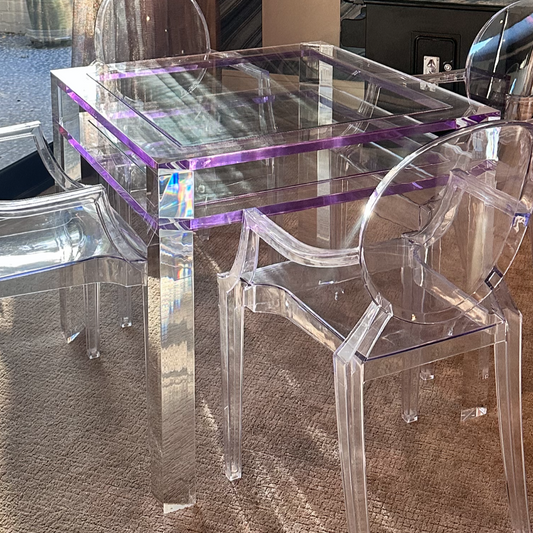 Acrylic Game Table Purple