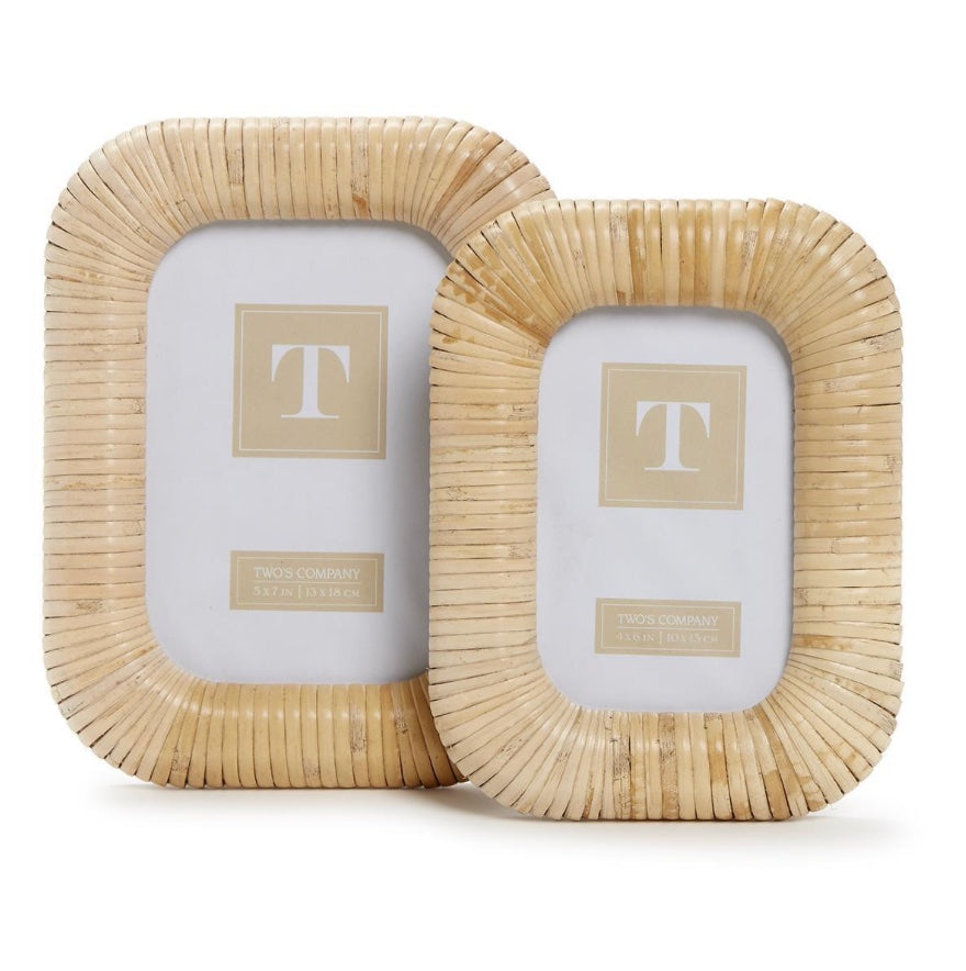 Woven Rattan Photo Frame 4"X 6"