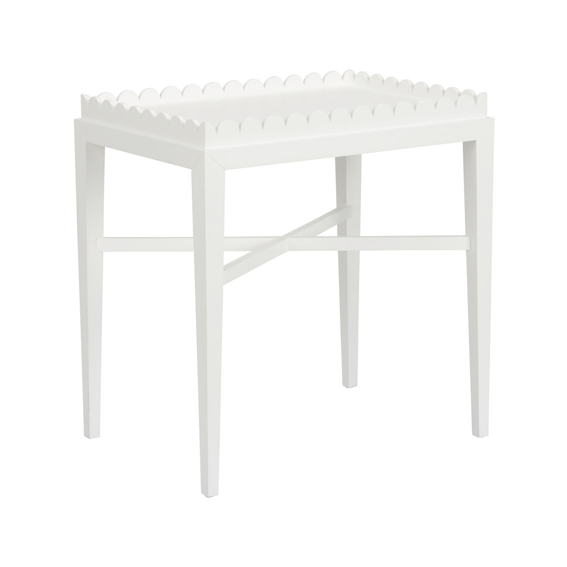 Scalloped Side Table