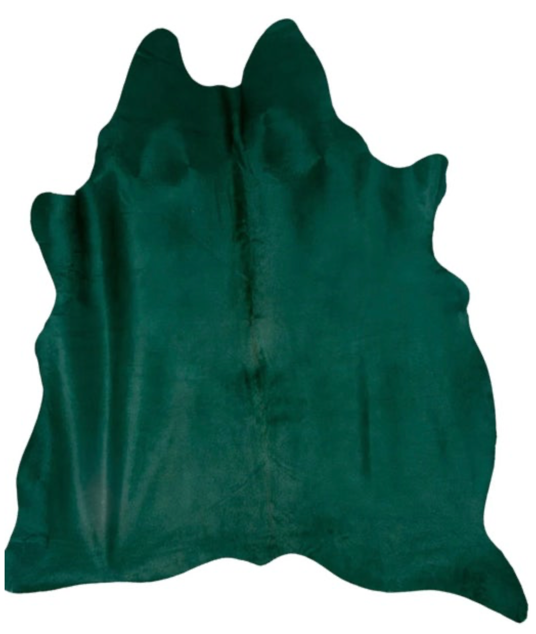 Teal Green Cowhide Rug