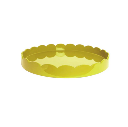 Medium Yellow Scalloped Tray