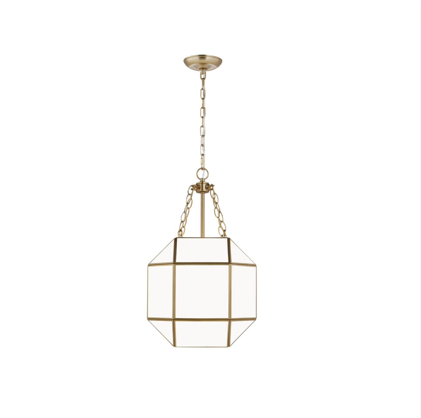 Morrison Small Three Light Lantern Satin Brass