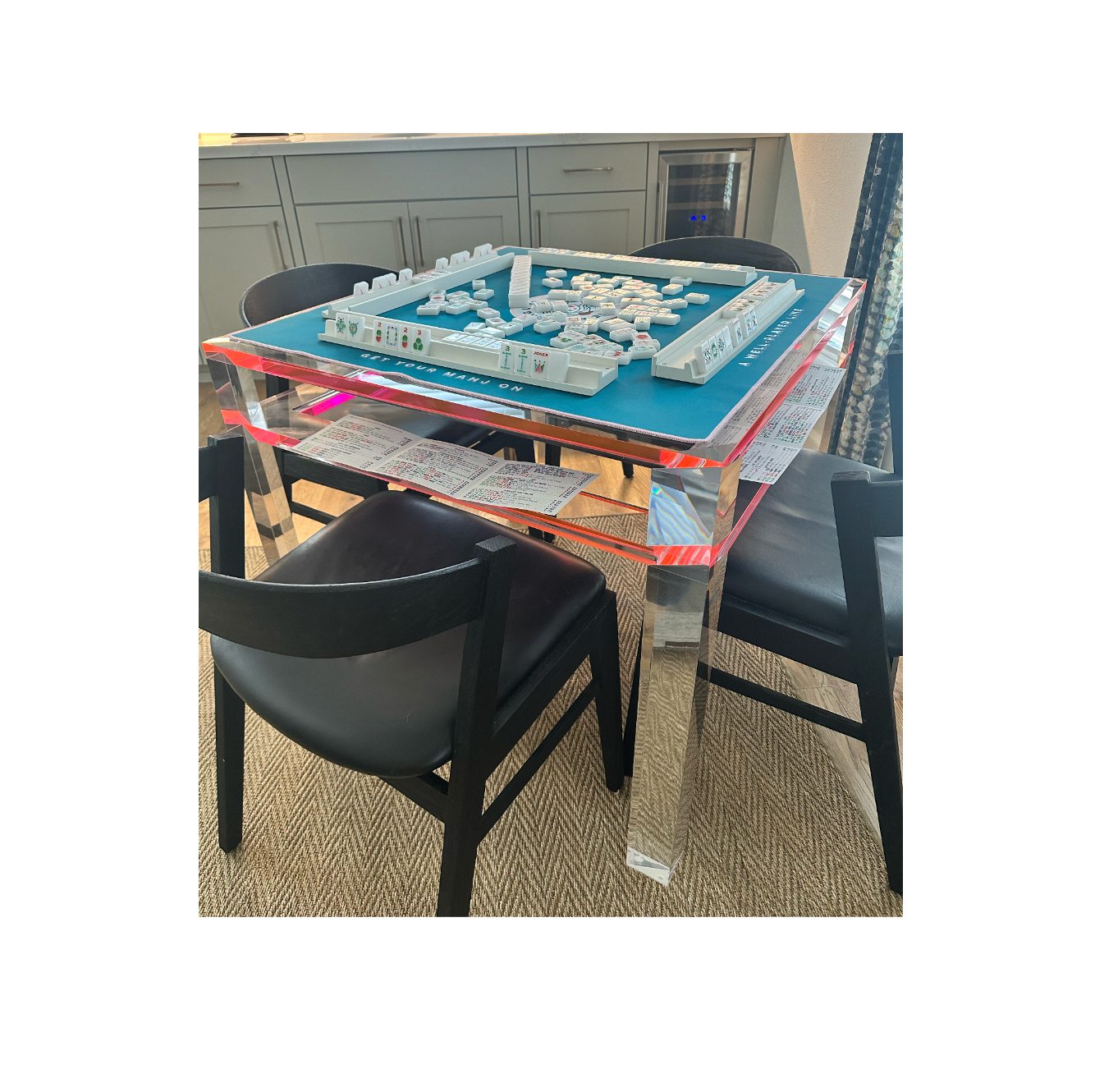 Acrylic Game Table Pink