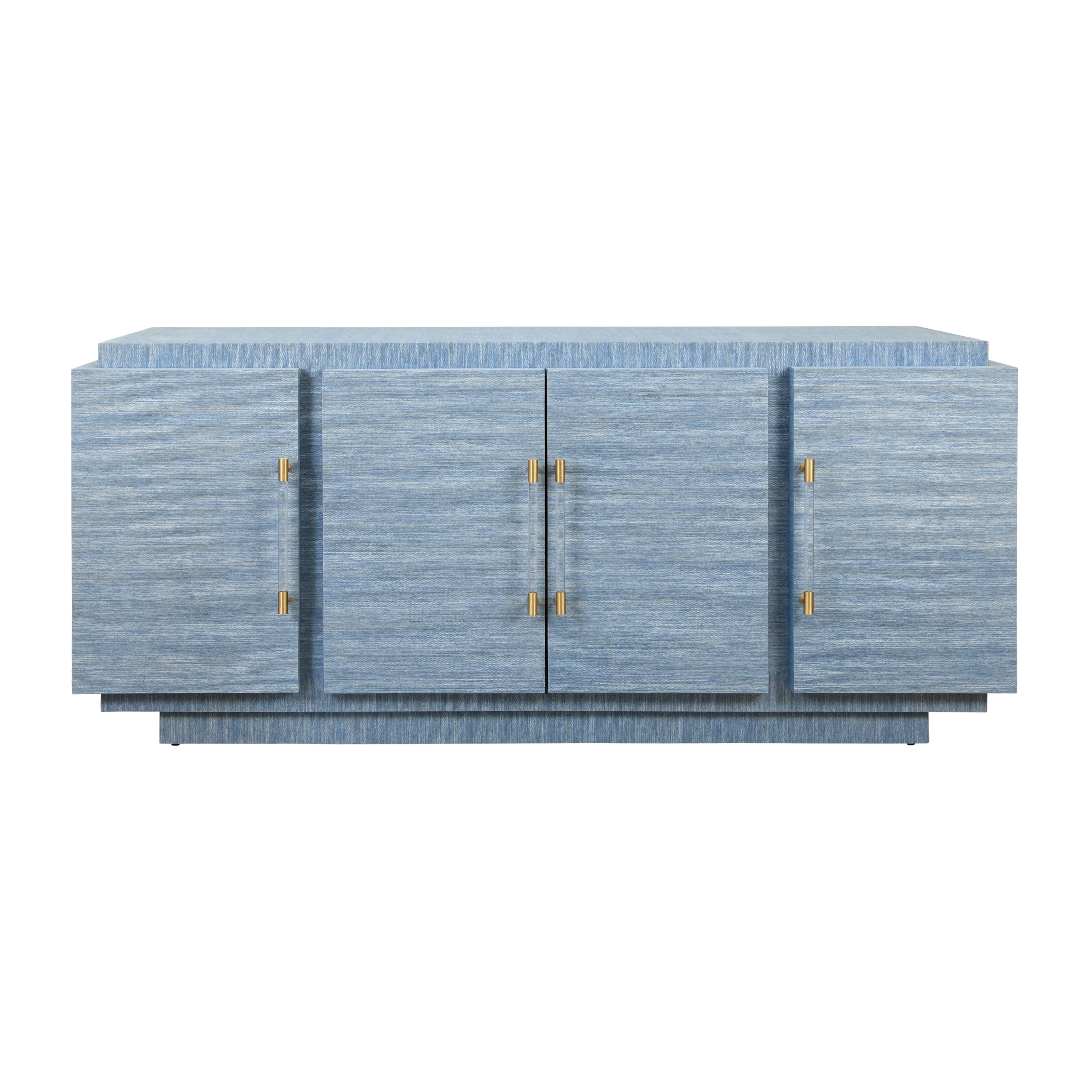 Steele Modern Classic Light Blue Grasscloth Buffet